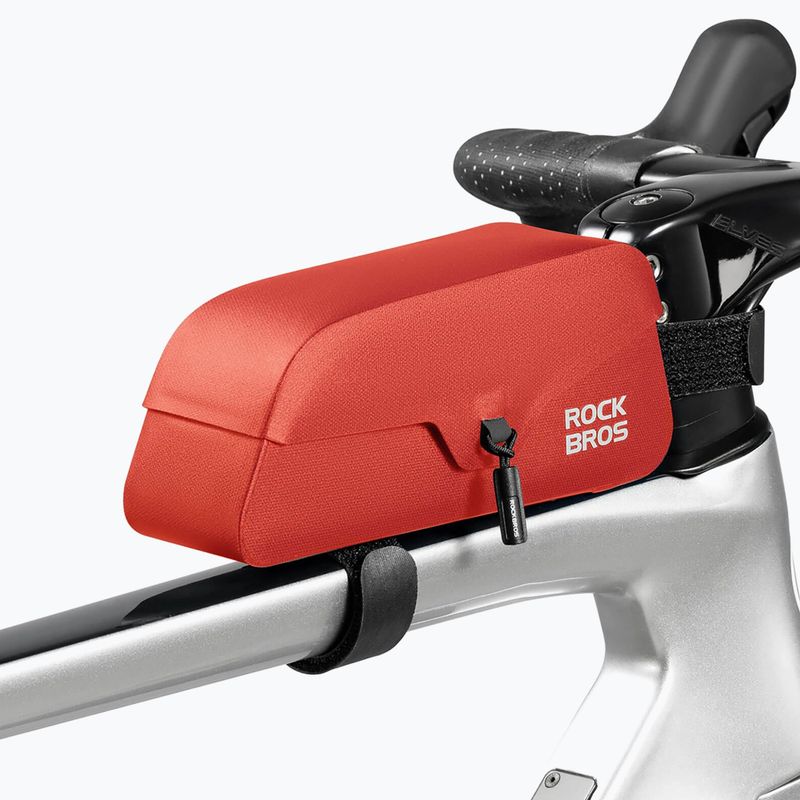 Rahmentasche fürs Fahrrad Rockbros 30120122 Bike Tube Bag Magnetic L 0,9 l red 2