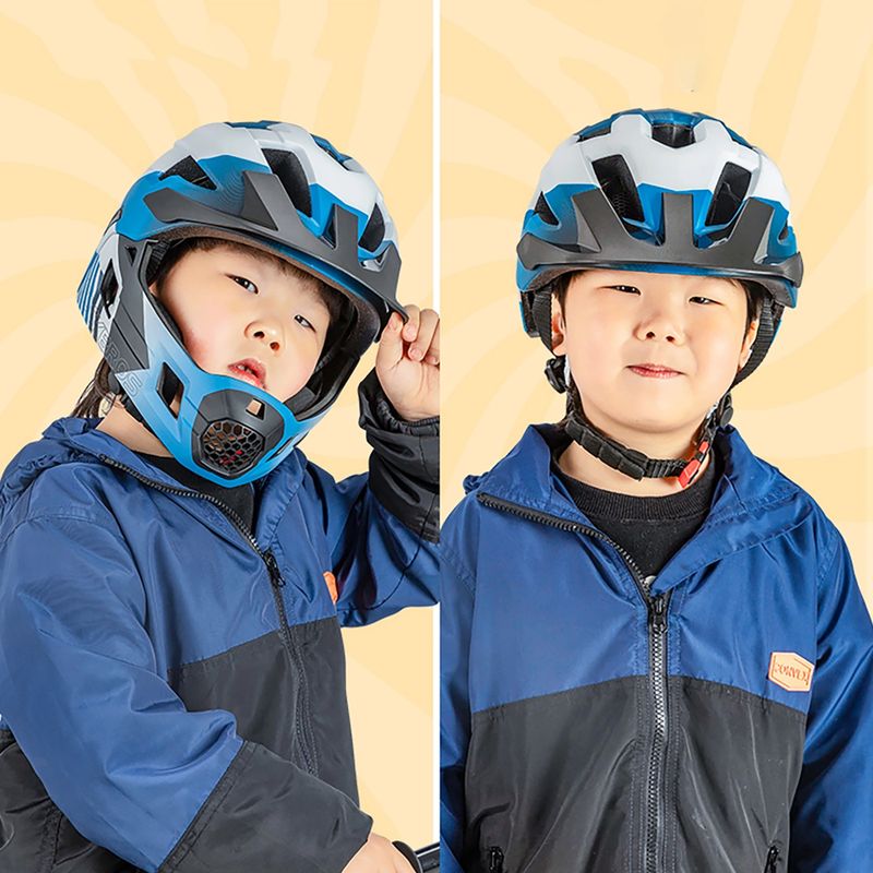 Kinderfahrradhelm Rockbros 10110061001 Kids Helmet blue/white/black 4
