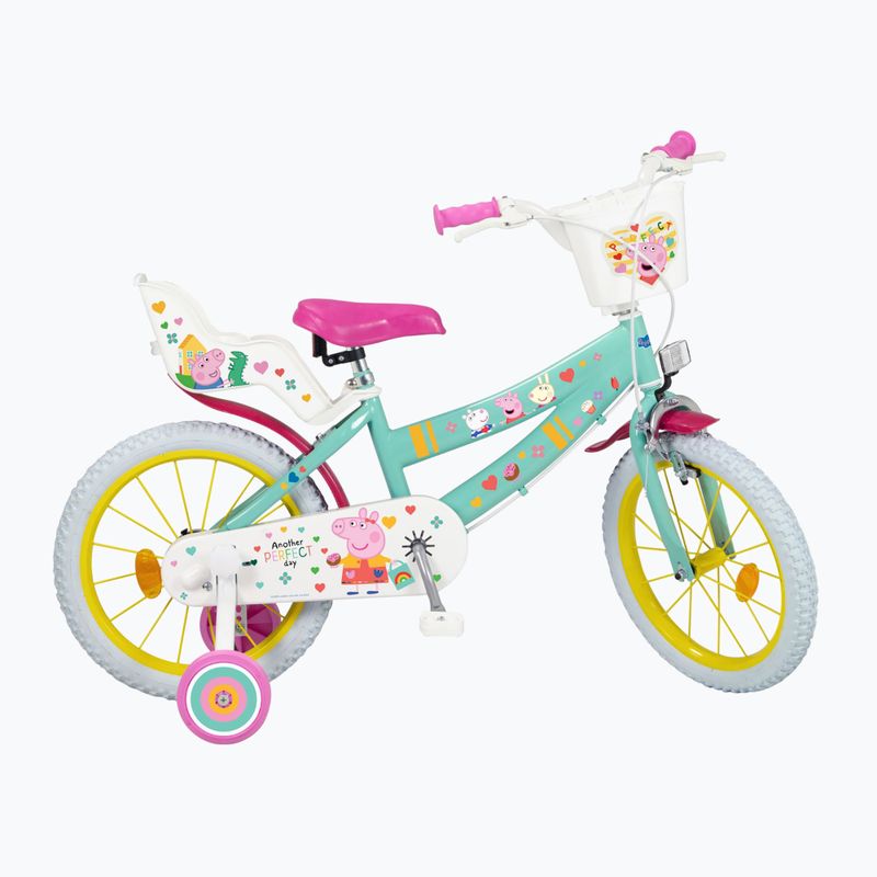 Toimsa Kinderfahrrad 16" Peppa Pig grün 1698
