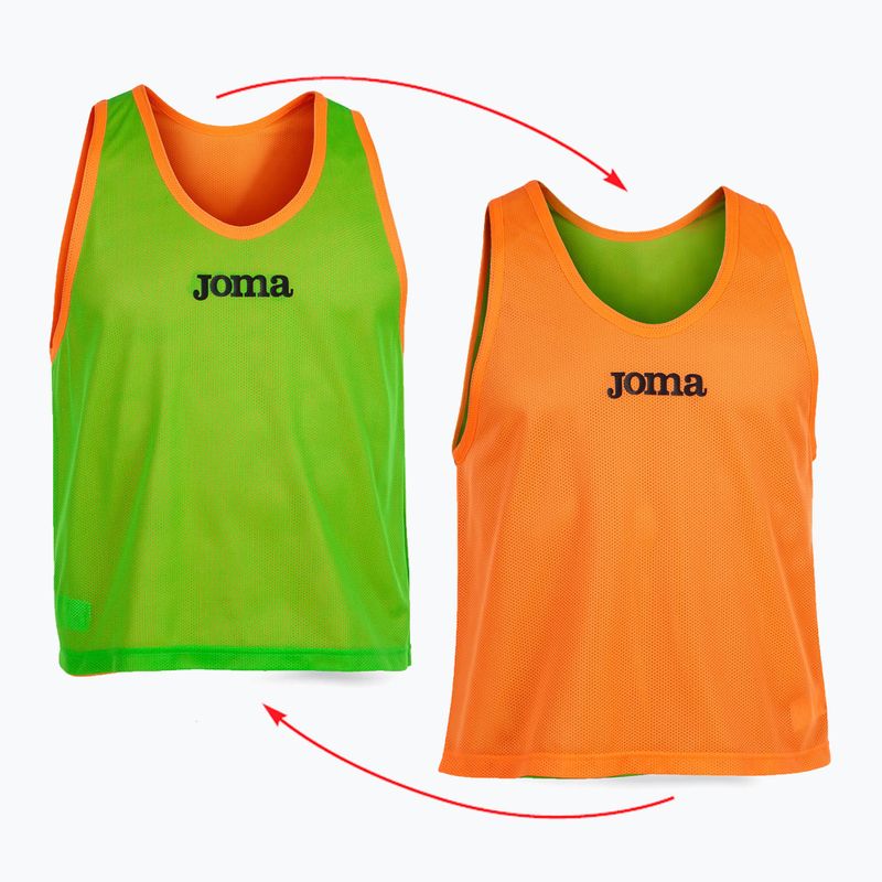 Joma Reversible Training Bib fluor orange/fluor grün Fußball Marker 3