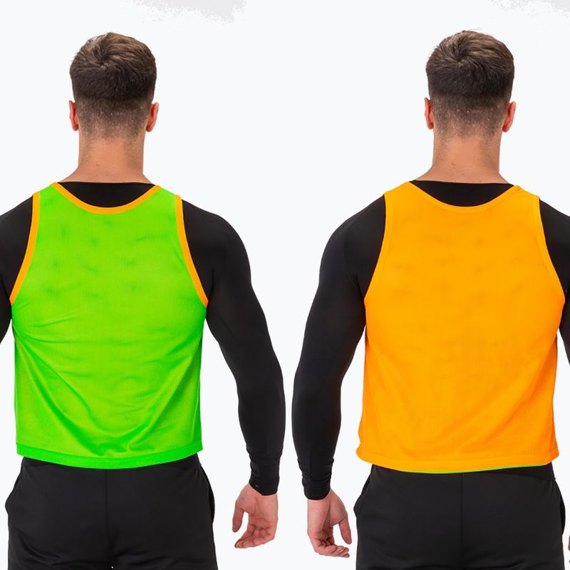 Joma Reversible Training Bib fluor orange/fluor grün Fußball Marker 4