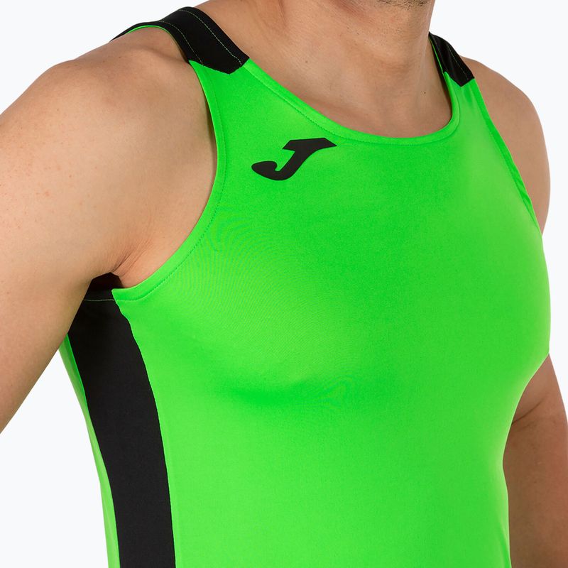 Herren Joma Record II Tank Top fluorgrün/schwarz Laufshirt 5