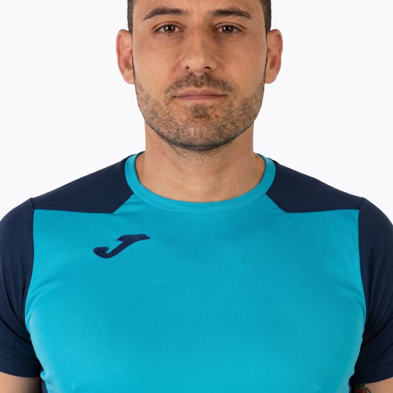 Herren Joma Record II fluor türkis/navy Laufshirt 15