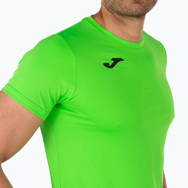 Herren Joma Record II Fluor grünes Laufshirt 6