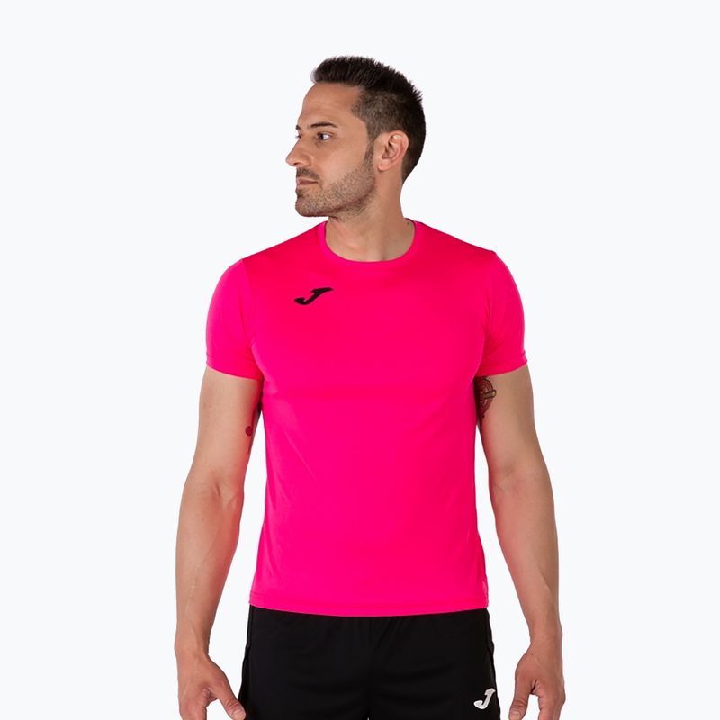Herren Joma Record II fluor rosa Laufshirt