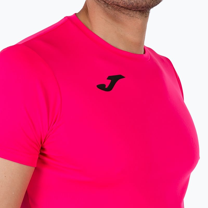Herren Joma Record II fluor rosa Laufshirt 3