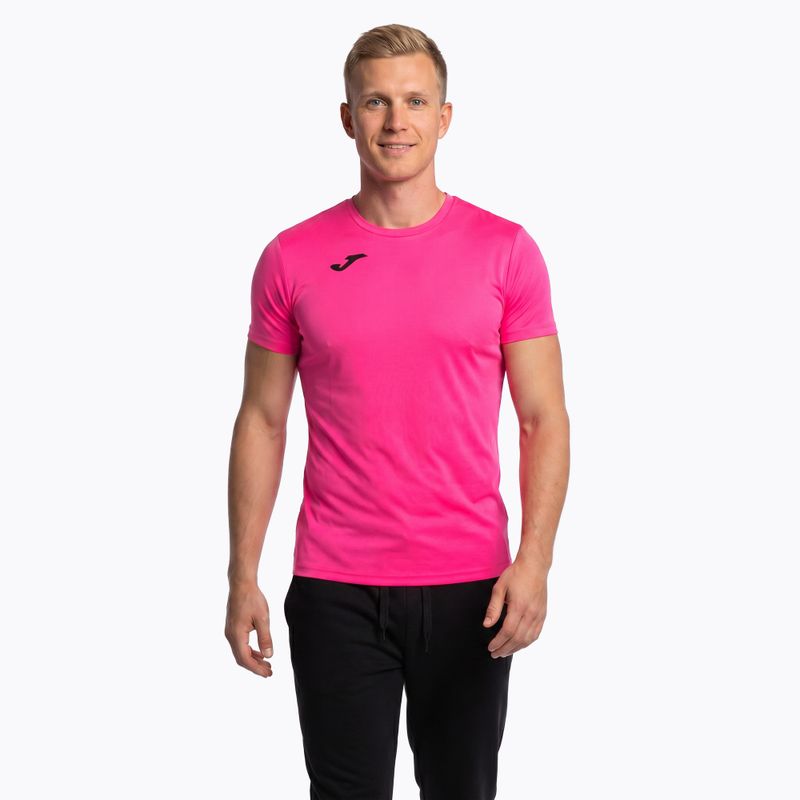 Herren Joma Record II fluor rosa Laufshirt 12