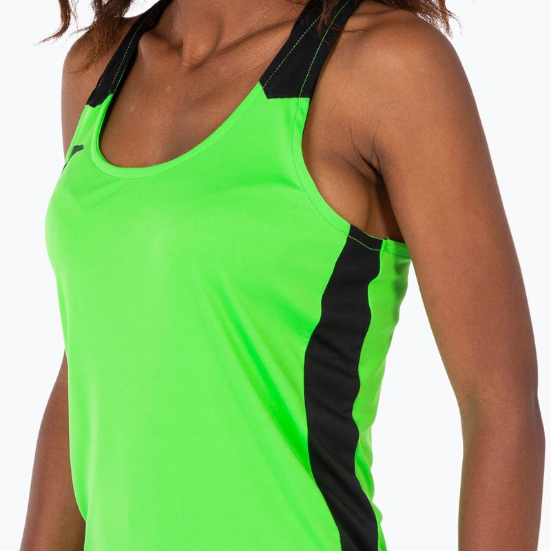 Damen Joma Record II Tank Top fluorgrün/schwarz Laufshirt 4