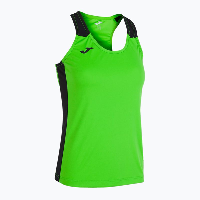 Damen Joma Record II Tank Top fluorgrün/schwarz Laufshirt 7