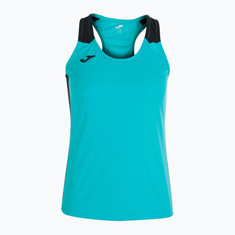Women's Joma Record II Tank Top türkis/schwarz Laufshirt