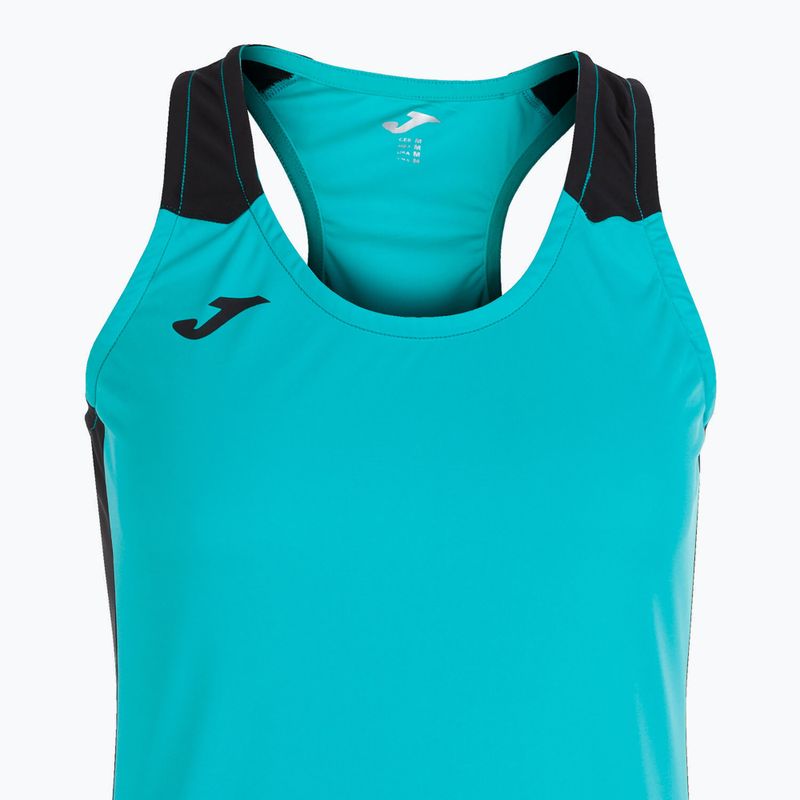 Women's Joma Record II Tank Top türkis/schwarz Laufshirt 5