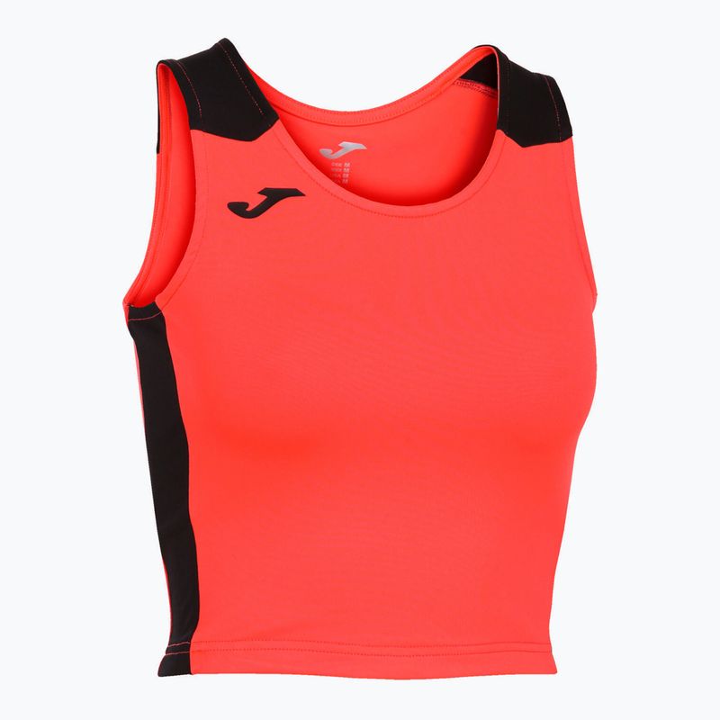 Damen Joma Record II Laufshirt Top Fluor koralle/schwarz