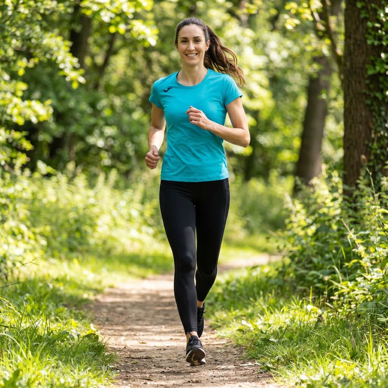 Damen Joma Record II fluor türkis Laufshirt 7