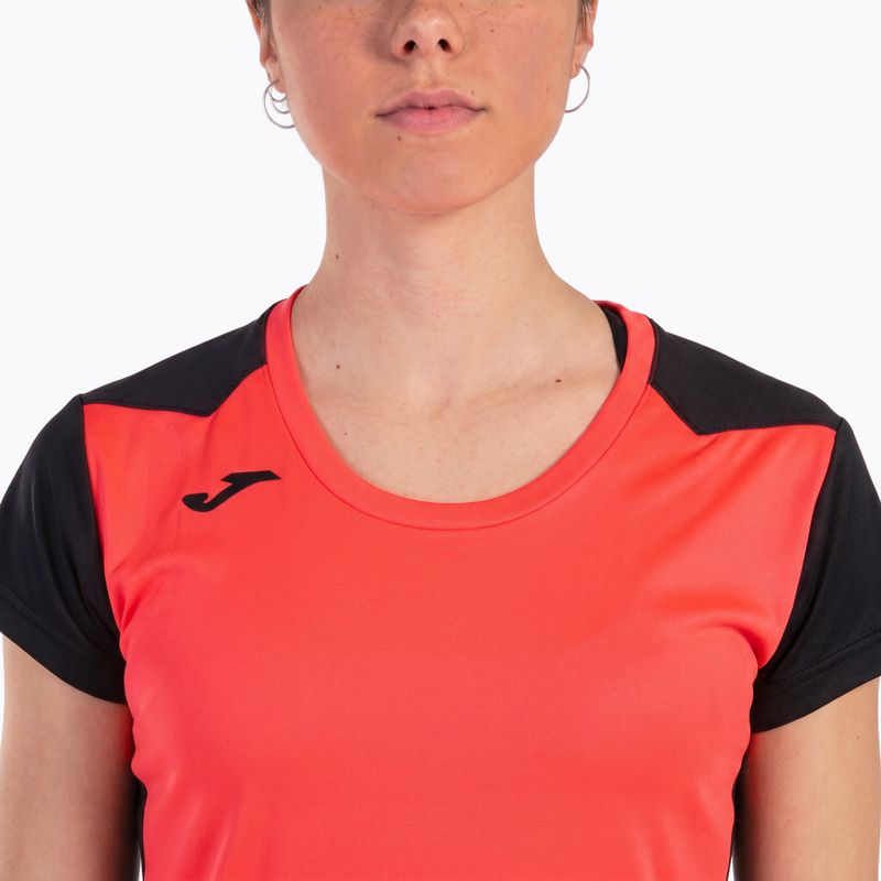 Joma Record II Fluor koralle/schwarz Laufshirt für Frauen 18