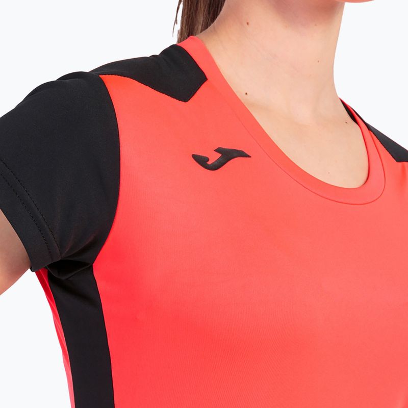 Joma Record II Fluor koralle/schwarz Laufshirt für Frauen 6