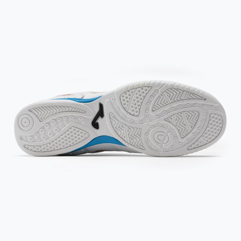 Fußballschuhe Joma Top Flex IN weiß/gold 4