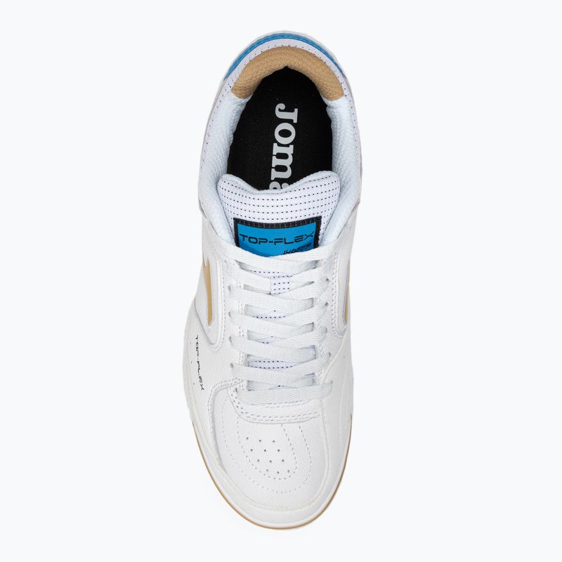 Fußballschuhe Joma Top Flex IN weiß/gold 6