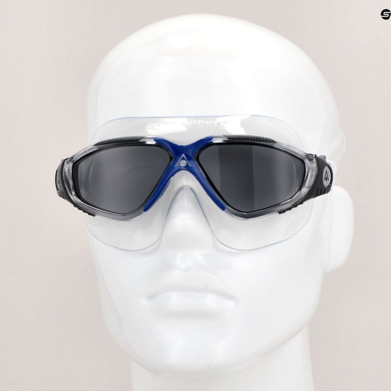 Aquasphere Vista transparent/dunkelgrau/Spiegel-Rauch-Schwimmmaske MS5050012LD 11