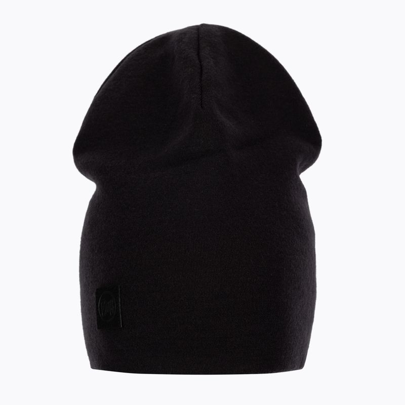 BUFF Heavyweight Merinowollmütze Solid schwarz 113028 2