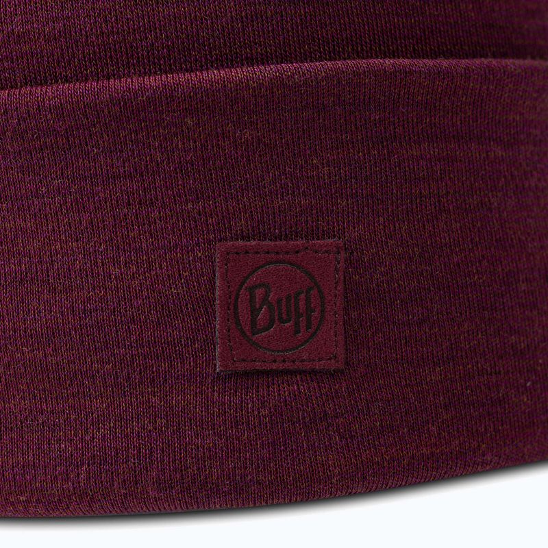 Wintermütze BUFF Heavyweight Merino Wool solid tibetan red 2