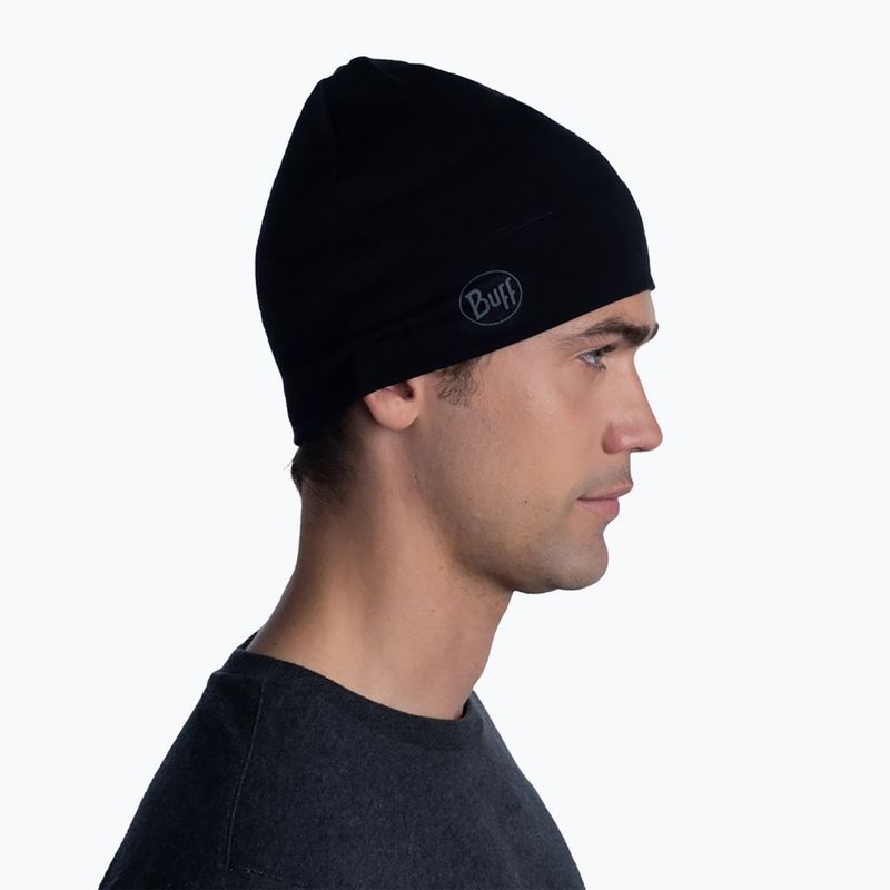 BUFF Midweight Merinowolle Hut Solid schwarz 118006.999.10.00 3