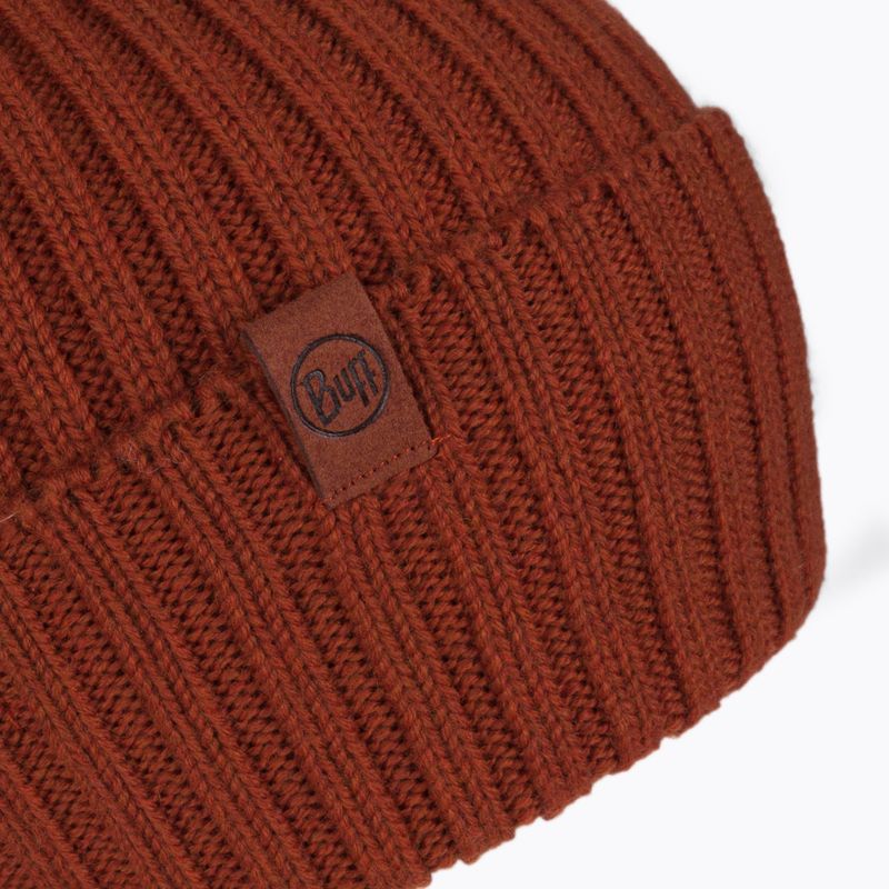 Buff Merinowolle stricken 1Lhat Norval orange Mütze 124242.404.10.00 3
