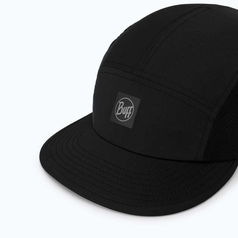 Basecap BUFF 5 Panel Go solid black 3