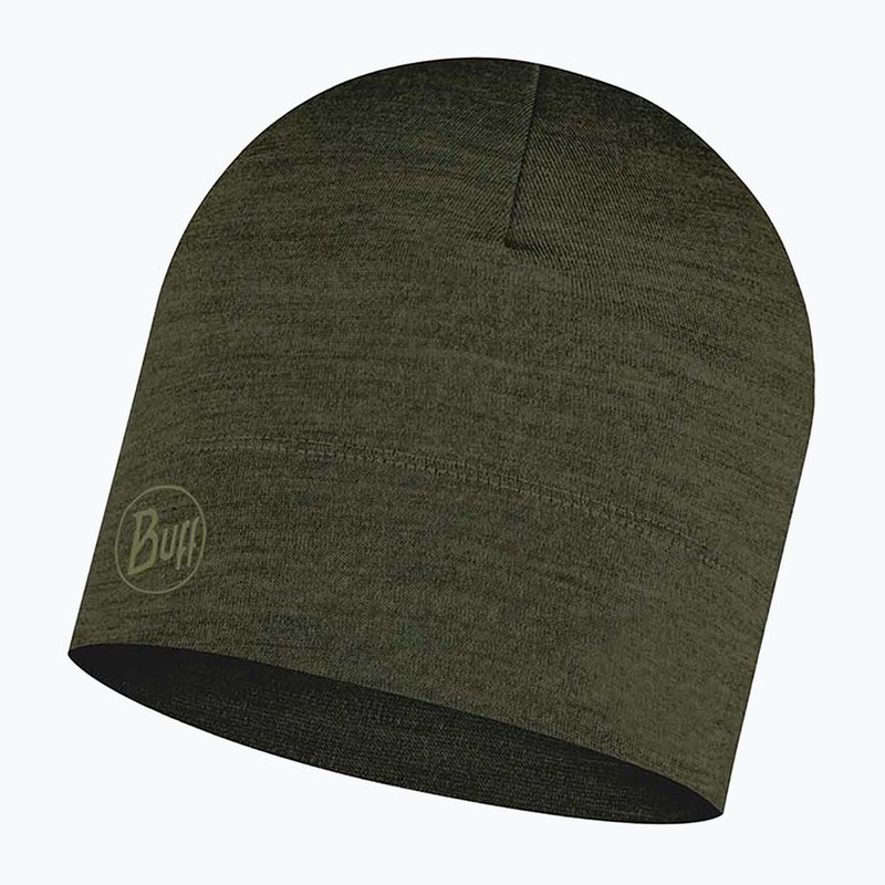 BUFF Leichte Mütze aus Merinowolle Solid grün 113013.843.10.00 4