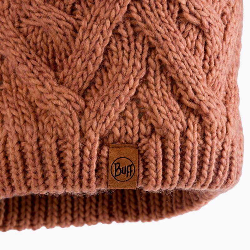 BUFF Strick- & Fleeceband Mütze braun 123515.341.10.00