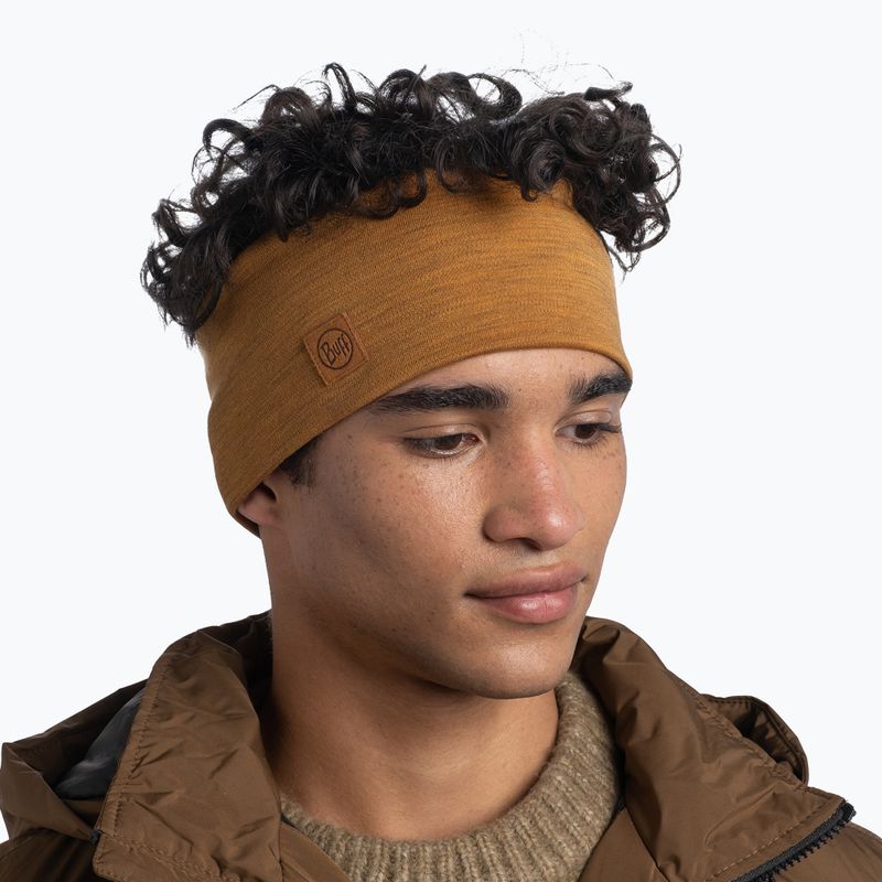BUFF Merino Breites senffarbenes Stirnband 2