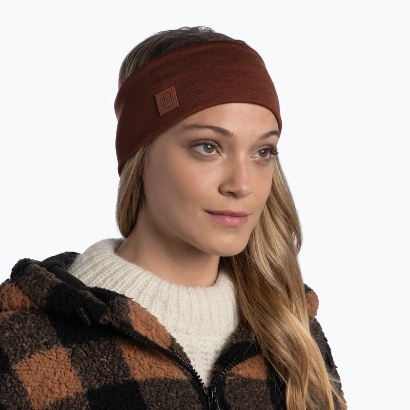 BUFF Merino Wide solid sienna Stirnband 2