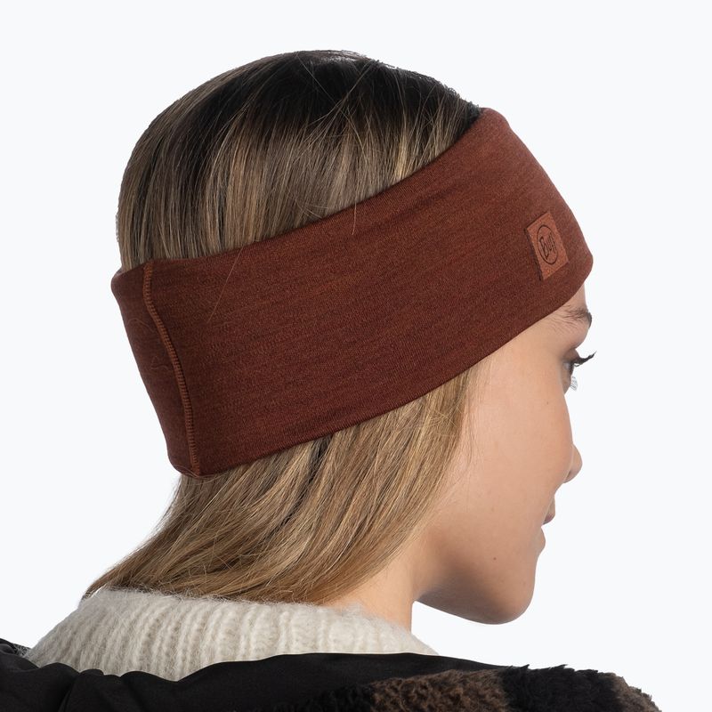 BUFF Merino Wide solid sienna Stirnband 4