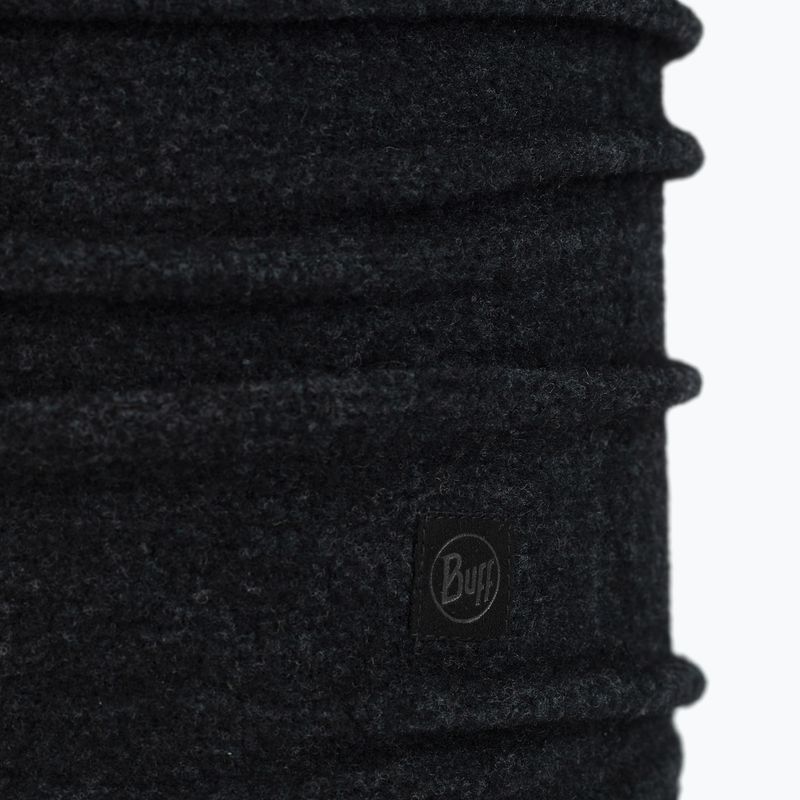 Multifunktionaler Tragetuch BUFF Merino Fleece schwarz 3