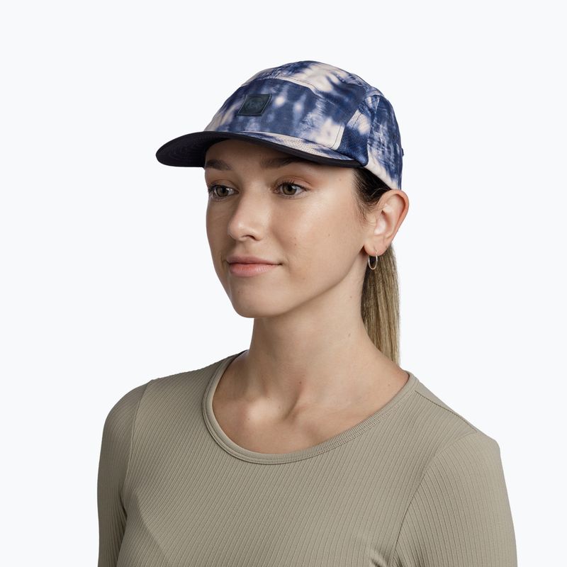 Basecap BUFF 5 Panel Go deri blue 2