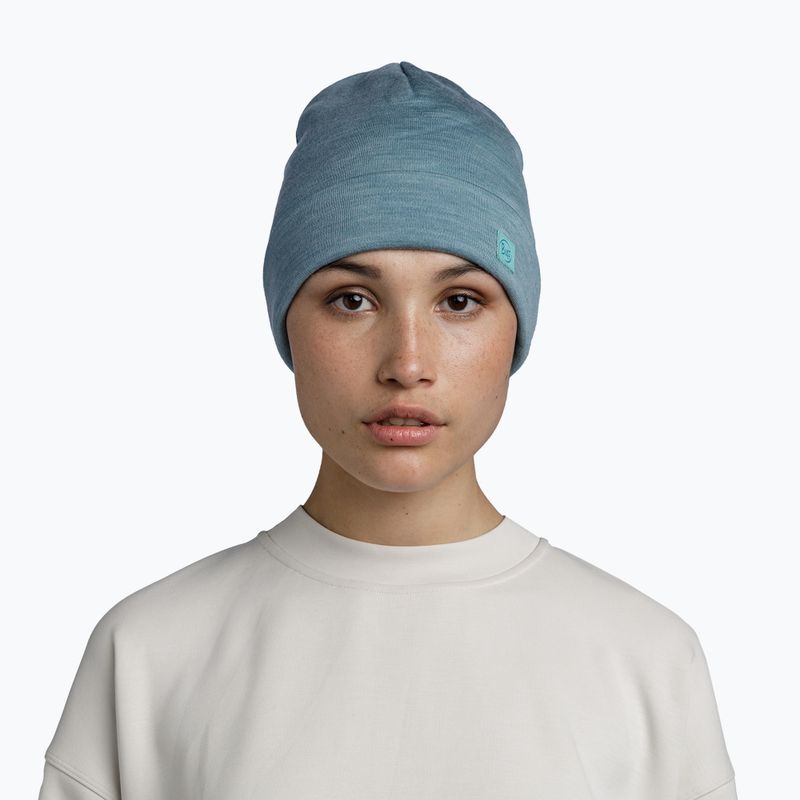 BUFF Heavyweight Merinowolle einfarbig Pool Winter Mütze