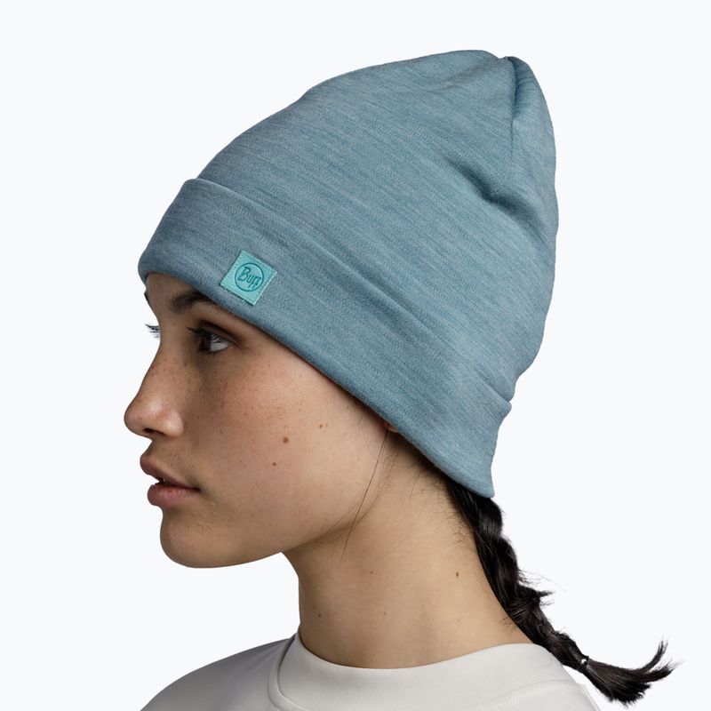 BUFF Heavyweight Merinowolle einfarbig Pool Winter Mütze