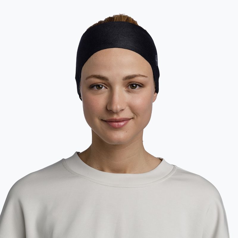 BUFF Thermonet-Stirnband massiv schwarz 2