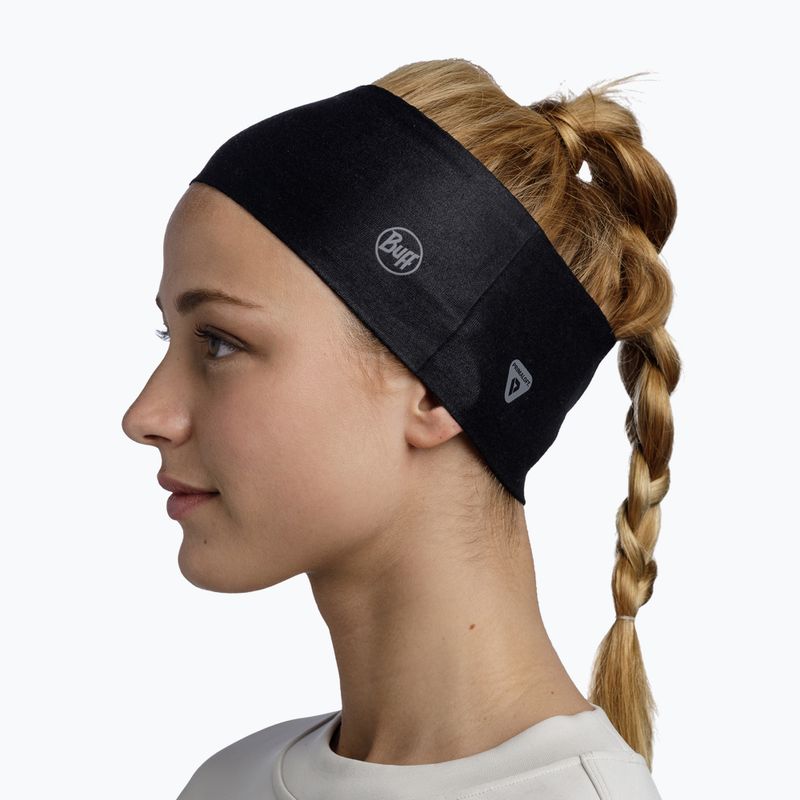 BUFF Thermonet-Stirnband massiv schwarz 3