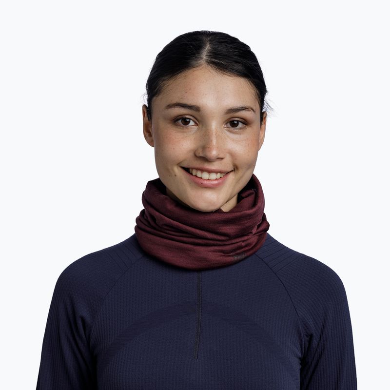 Multifunktionstuch BUFF Lightweight Merino Wool granat 4