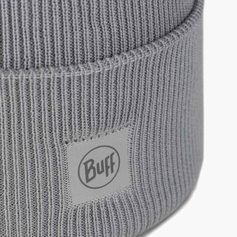 Wintermütze BUFF Crossknit light grey 2