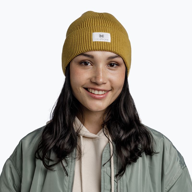 Wintermütze BUFF Knitted Drisk citronella 3