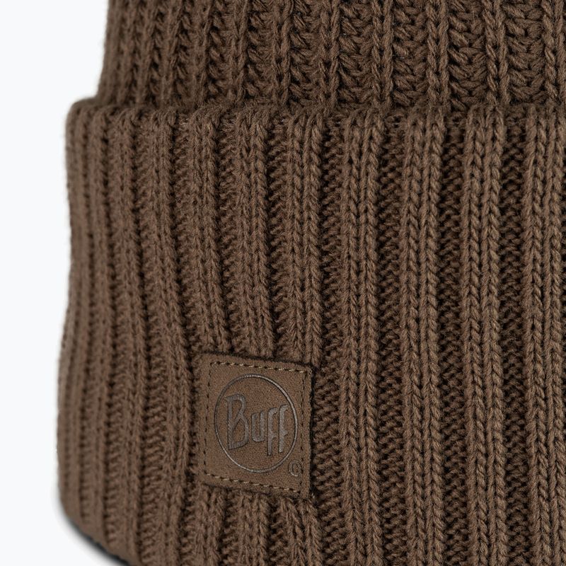 Wintermütze BUFF Knitted Rutger brindle brown 2