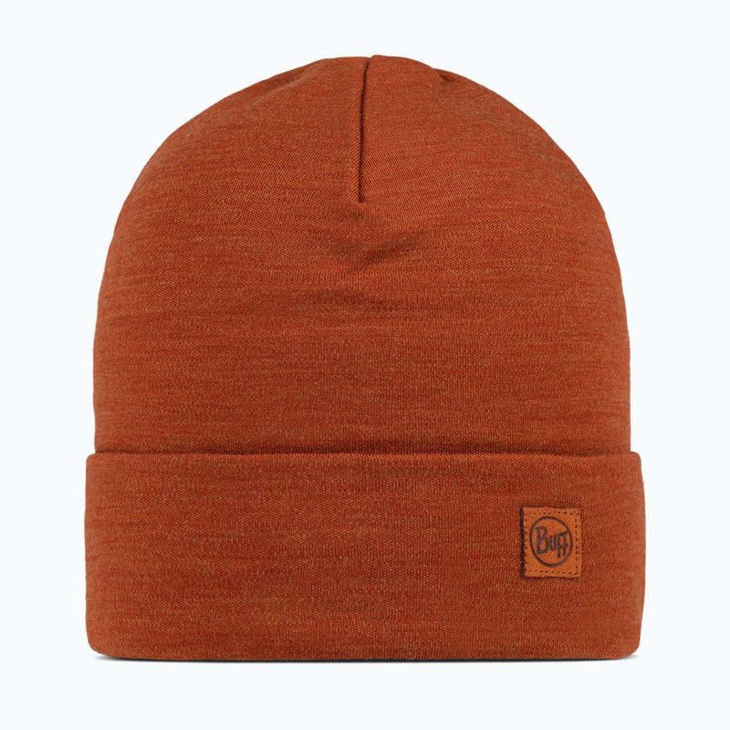 Wintermütze BUFF Heavyweight Merino Wool solid cinnamon