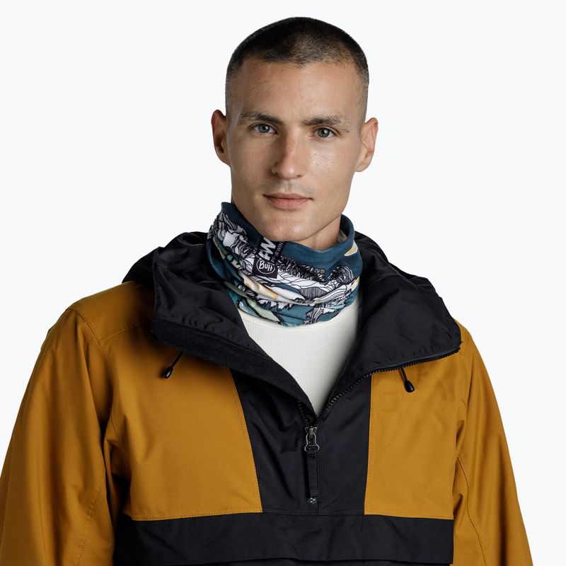 BUFF Thermonet pow lixot grünes Multifunktionstuch