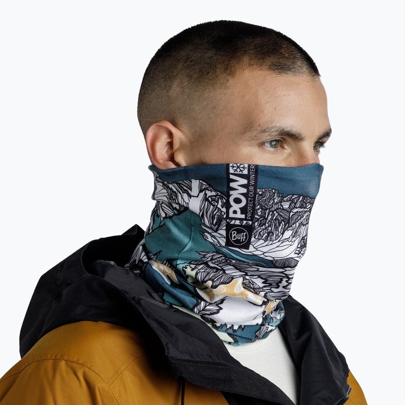 BUFF Thermonet pow lixot grünes Multifunktionstuch