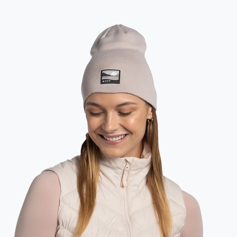 Wintermütze BUFF Knitted Lilon long birch gray 3