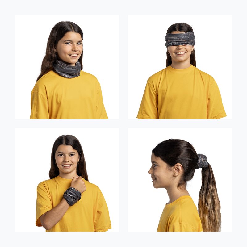 Multifunktionstuch Kinder BUFF Coolnet UV suber graphite 5