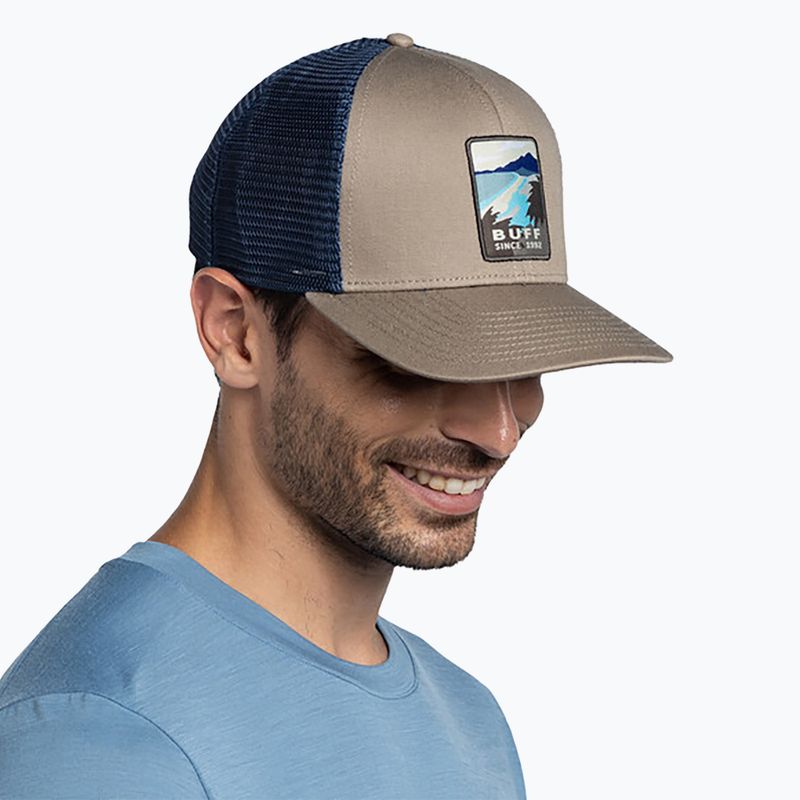 Basecap BUFF Explore Trucker Soor Tundra Khaki 7