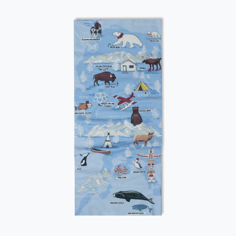Multifunktionstuch Kinder BUFF Original Ecostretch imus washed blue 2