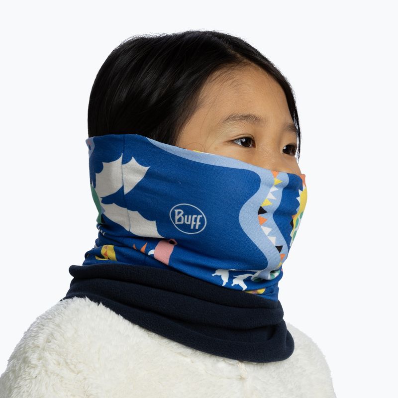 Multifunktionstuch für Kinder BUFF Polar lutky cobalt 4
